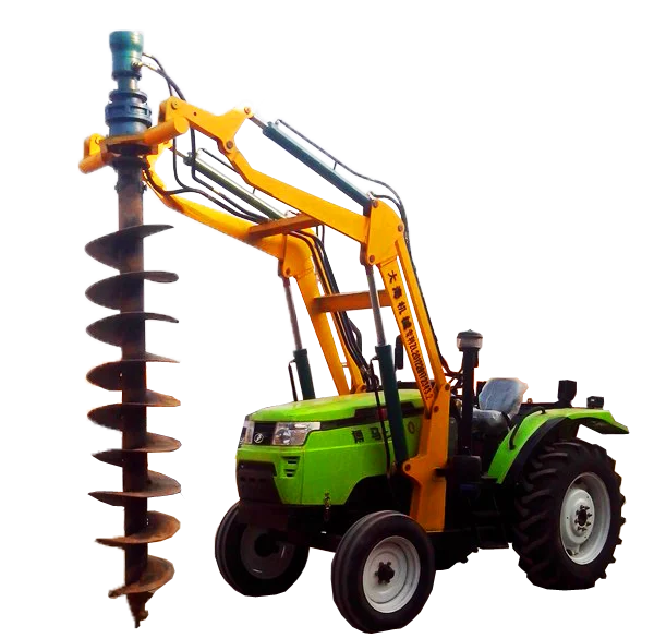 New Products Hydraulic Tractor Mounted Screw Piles Drilling Hole