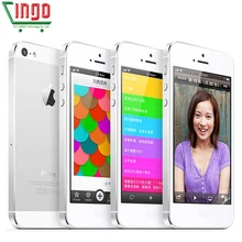 100% original iPhone 5 original unlock used mobile phone 8MP Camera 16GB/32GB ROM Wifi GPS WCDMA 3G Used iphone5 Drop Shipping