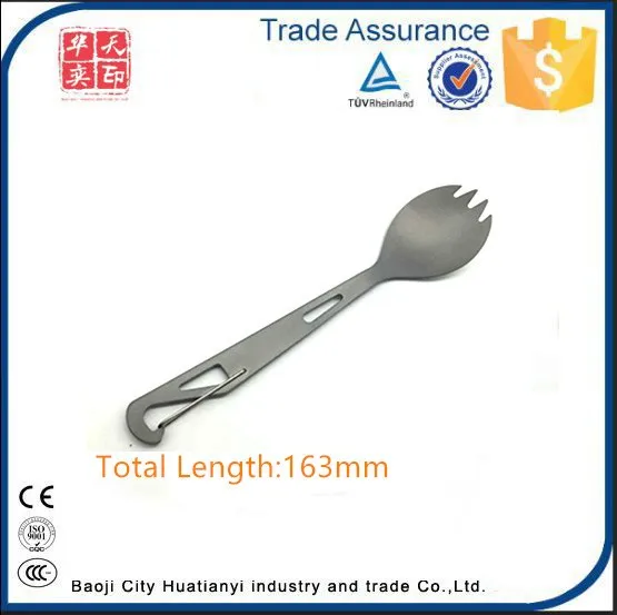 Hty High Quality Camping Picnic Outdoor Cutlery Titanium Spork Buy