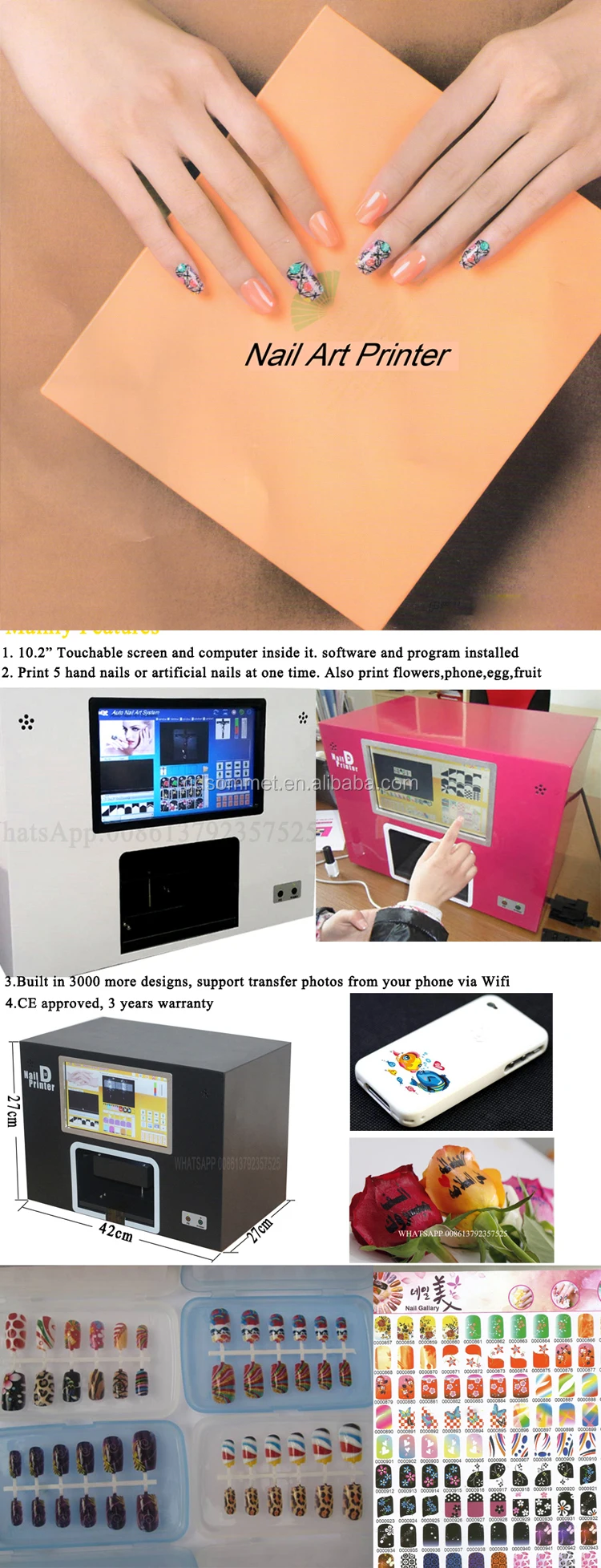 Compra ¡Impresora De Uñas! Uso Profesional Función WIFI Equipo De Diseño De  Arte Digital Para Uñas De Bricolaje Para Uso Doméstico En El Salón Barato |  Entrega Rápida Y Calidad | Es.Dhgate