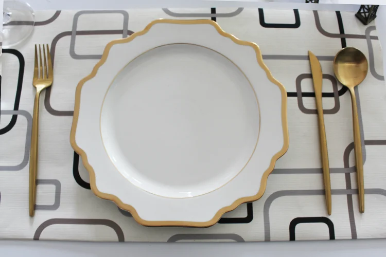 Cheap Wedding Rose Gold Wedding Ceramic Dessert Plates Dishes Buy