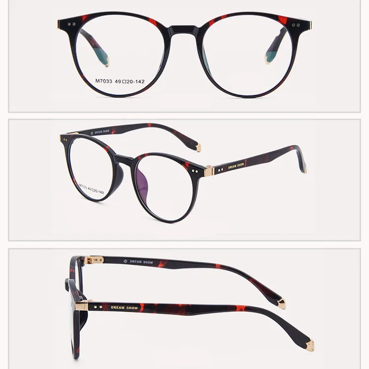 Hj Optical Frame Eyeglasses Frames Titanium Round Full Designers