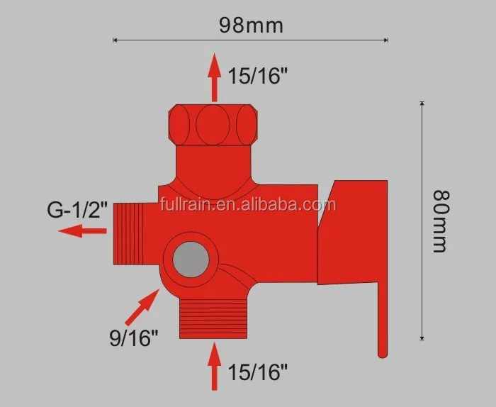 Hot/cold Water Mixing Valve 15/1614un Upgrade Kits Usa 7/8" Adapter 2m