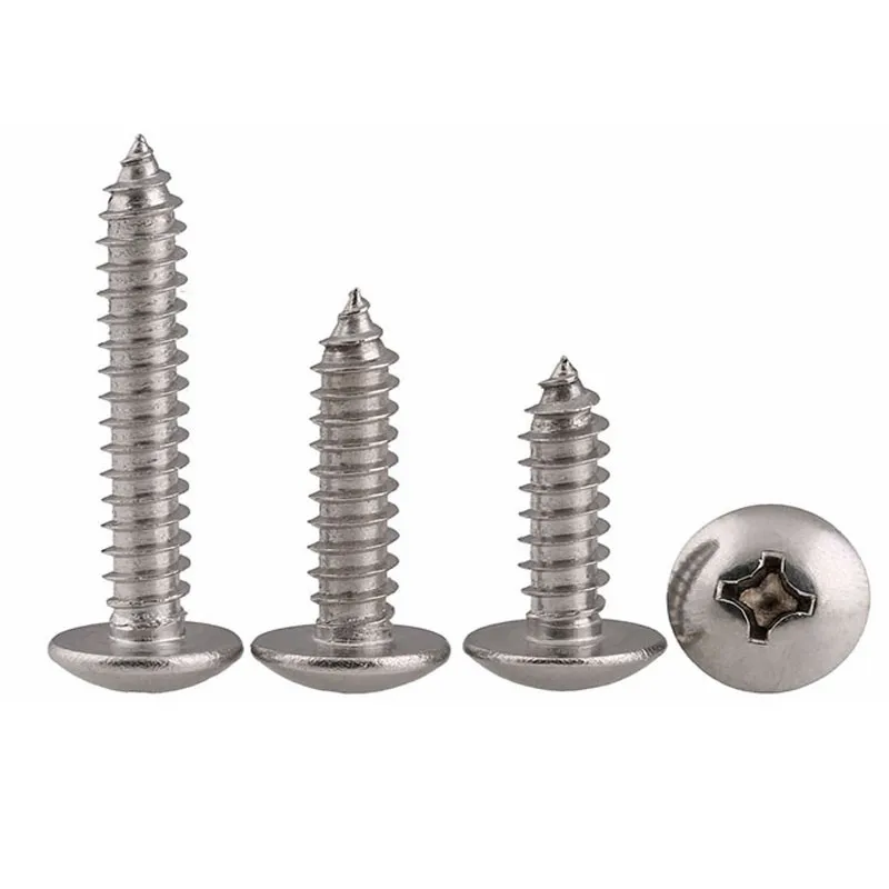 Stainless Steel Ss304 Cross Recess Pan Head Self Tapping Screw Din7981 ...