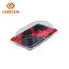 Plastic sushi togo box/disposable togo box with clear lid