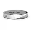 Inspire jewelry Jewelry Stainless Steel Alternating Solid and Diagonal Grooved Wedding Ring for men's unisex couple jewelry name