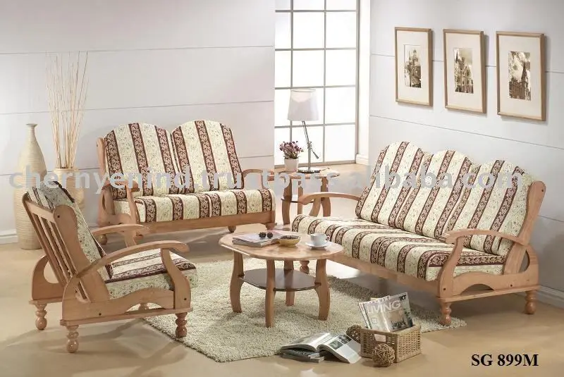 Sofá, sofas, conjunto de sofás, sofá de madera, sofá tejido ... Sofas madera