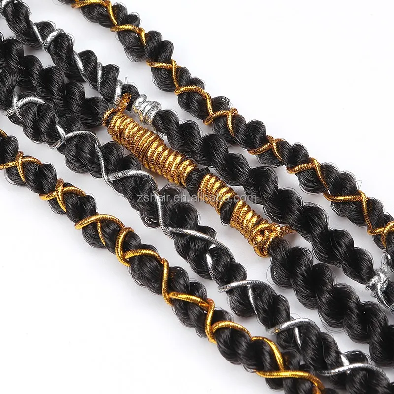 Zoesoul 5m/pc 1mm Gold String Metallic Cord Jewelry Thread Hair