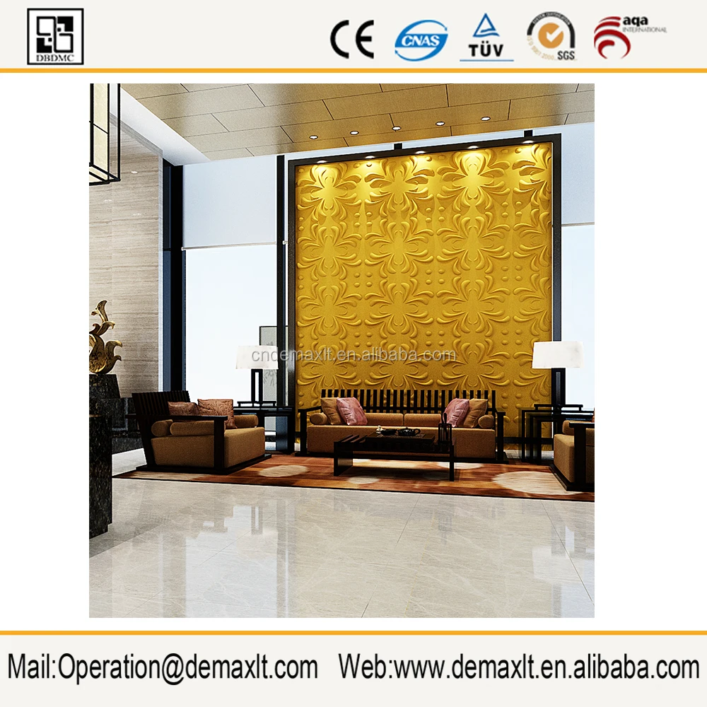 Langsung Pabrik Transparan Hotel Tekstur 3d Panel Dinding Kayu
