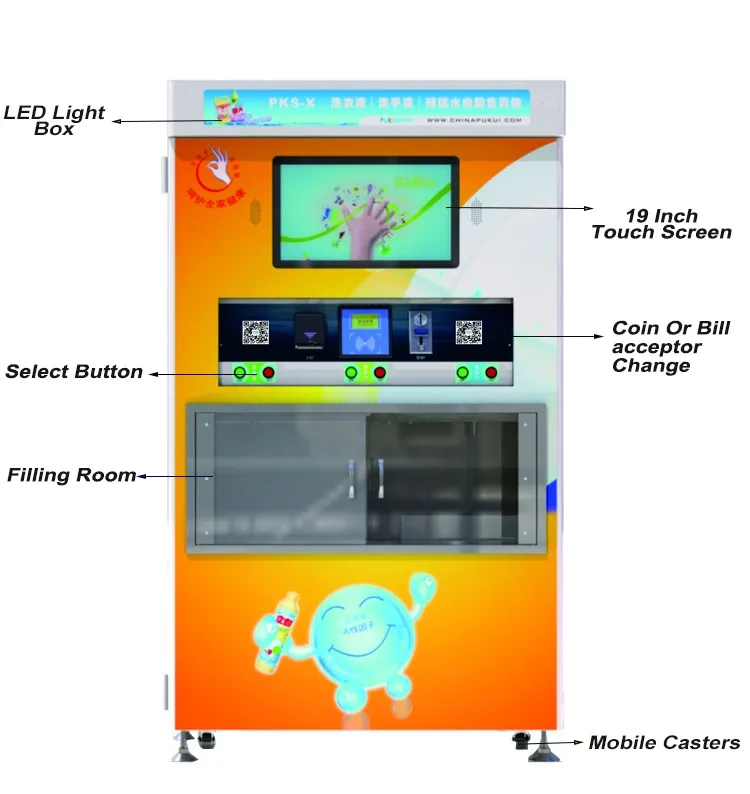 Popular Coin Operated Liquid Detergent Vending Machine Buy Liquid