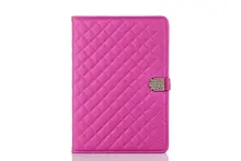 50pcs/lot Free shipping 7colours Drill Lambskin Accessories leather tablet cover case for apple ipad mini 1 2 3 wallet case