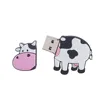 Personalized shape milch cow USB flash drive 8GB for promotional activity gift