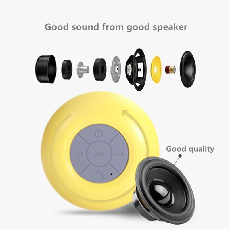 2020 High quality portable outdoor super bass Waterproof portable mini wireless USB car speaker BTS06 for promotional gifts - ANKUX.COM