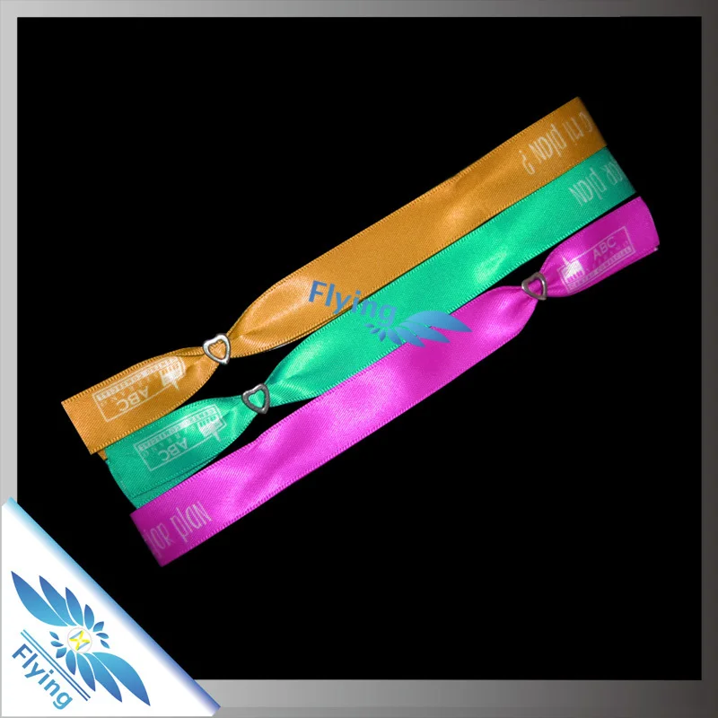 Colorful Personalized Satin Wristbands/ Ribbon Bracelets Buy