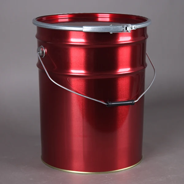 Download 18l / 5 Gallon / 20l Metal Bucket With Flower Lid Or Lever Ring Lock For Paint - Buy 18l / 5 ...