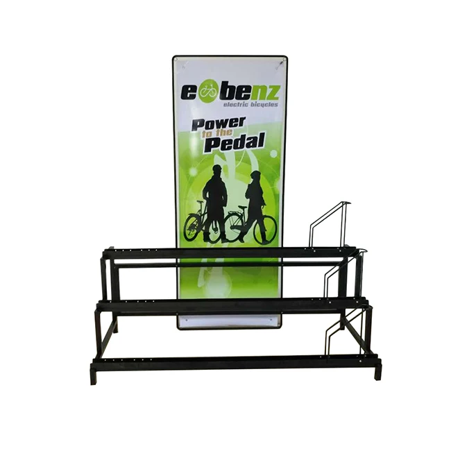 Customized Metal Display Stand Three Tier Bicycle Front Rack Buy