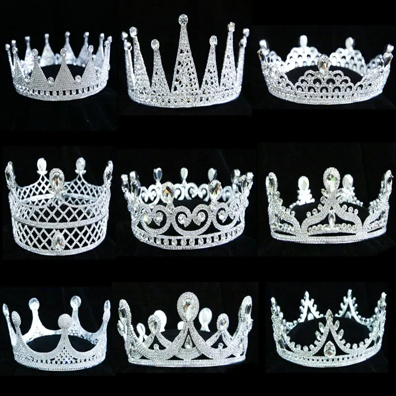 Ab Stones Full Round Beauty Crown Pageant Tiara For Sale Buy Custom Pageant Crowns Tiara