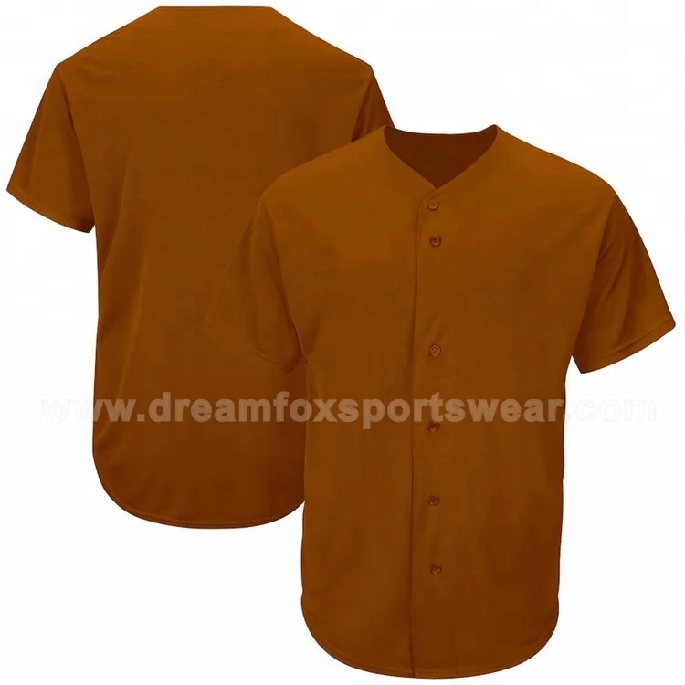 100 Polyester Us/uk/au Size Blank Baseball Jersey Uniform,Button Down