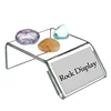 Clear Acrylic Display Stand for Crystal Rock Gemstone Mineral Plexiglass Fossils Rack