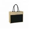 Jute material and tote bag with logo