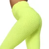Wholesale custom private label sexy women yoga sport leggings fitness pants with neon green 6 colors