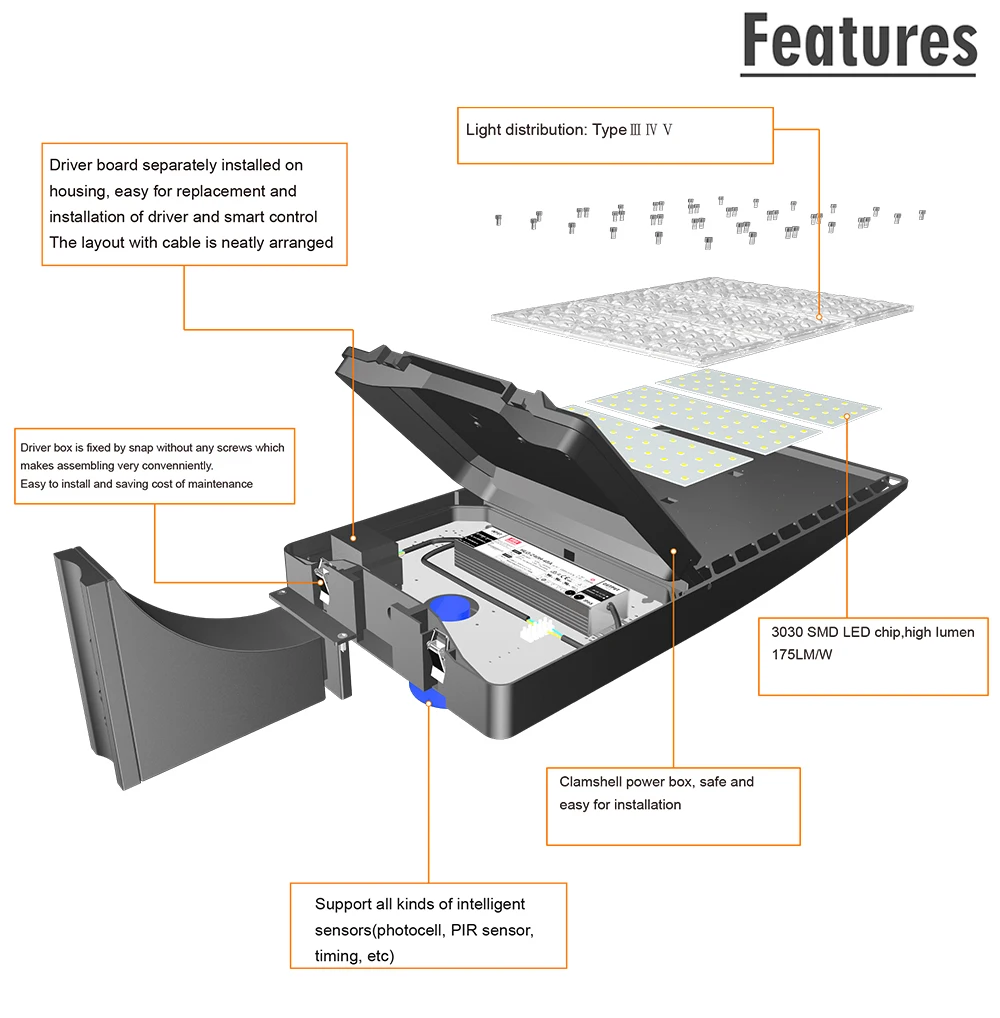 China factory 300w solar led street light with 7 pin nema connector - ANKUX.COM