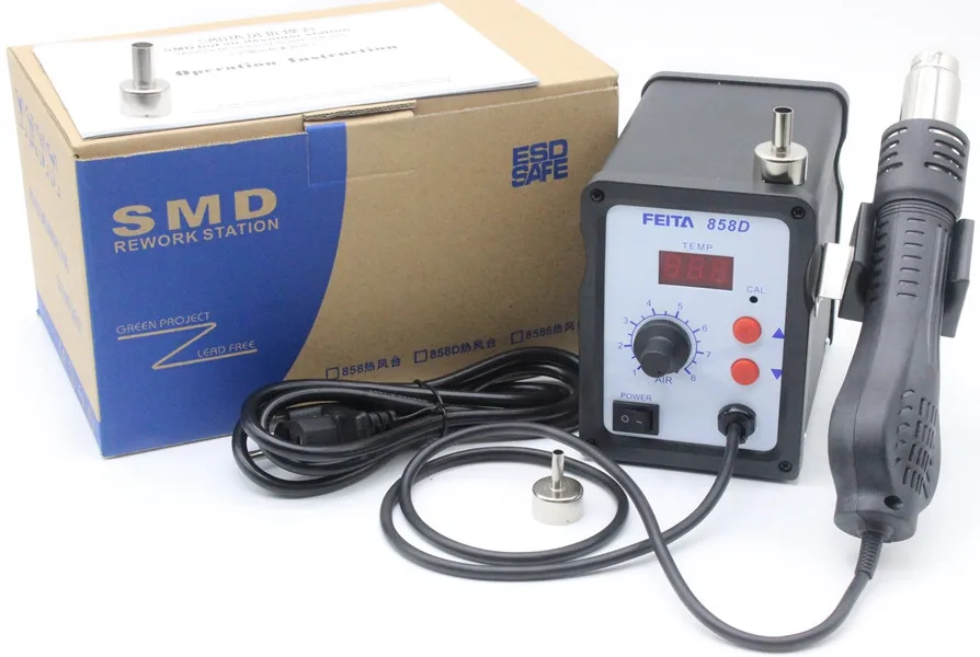 858d Smd Constant Temperature Digital Heat Gun Hot Air Desoldering