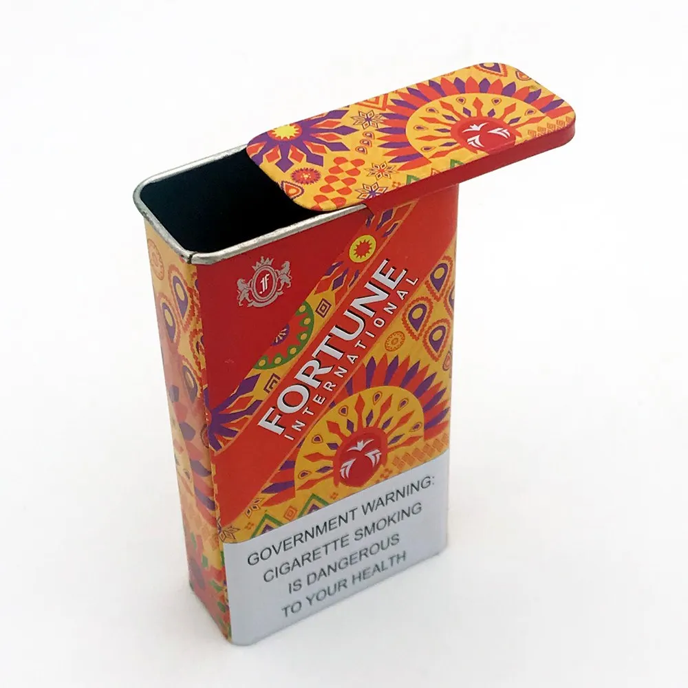 Rectangle Can Box Rectangular Metal Cans with Sliding Lid - Perfect for Gifts