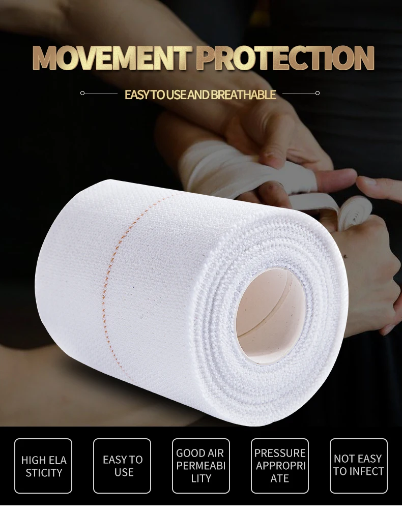 Medical Disposable Cotton High Elastic Crepe Bandage - Buy High Elastic ...