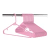 Amazon Hot Sale 42cm Non Slip Plastic Clothes Hanger with accessory Hook ,Perfect Smooth Shaped Design .No shape Corns or Edges