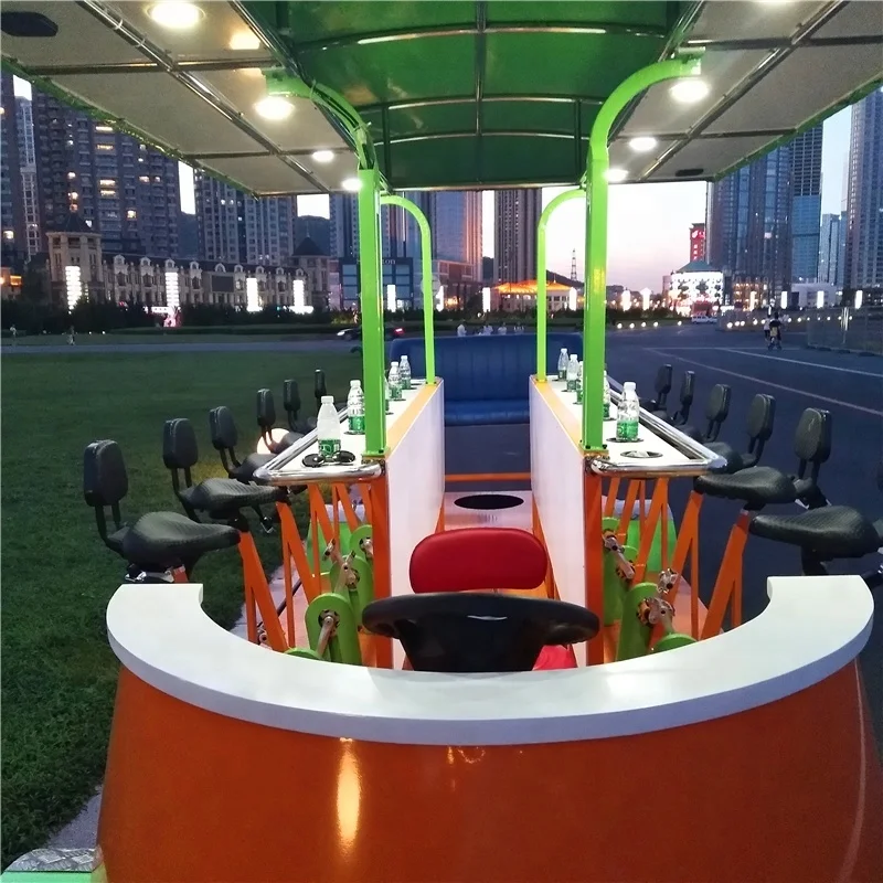 Mobile Bar For City Tour Tourist Electric Pedal Pub Beer Truck Beer