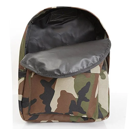 Kids Army Woodland Camouflage Backpack 15ltr Camouflage Rucksack Bag ...