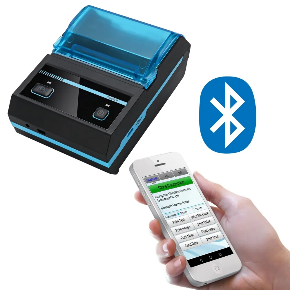 Mhtp5801 Android Ios Thermal Printer 58mm Bluetooth&usb Interface
