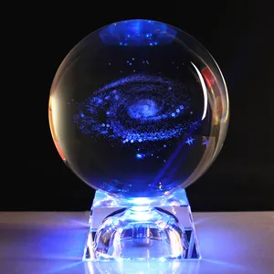 Solar System Crystal Ball 3d Miniature Planets Model Sphere Glass Globe Ornament