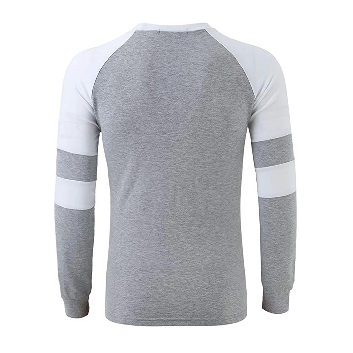 Blank Raglan T Shirt Wholesale Men Contrast Color Raglan Tee Shirt 95