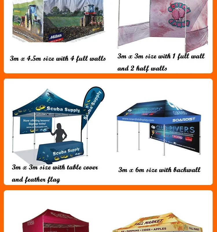 3 x 3m Promotion customized trade show outdoor canopy tent,aluminum folding tent,pop up tent