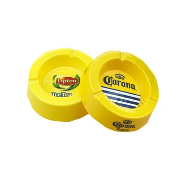 Eco Friendly Melamine Round Uniqute Ashtrays For Outside Home