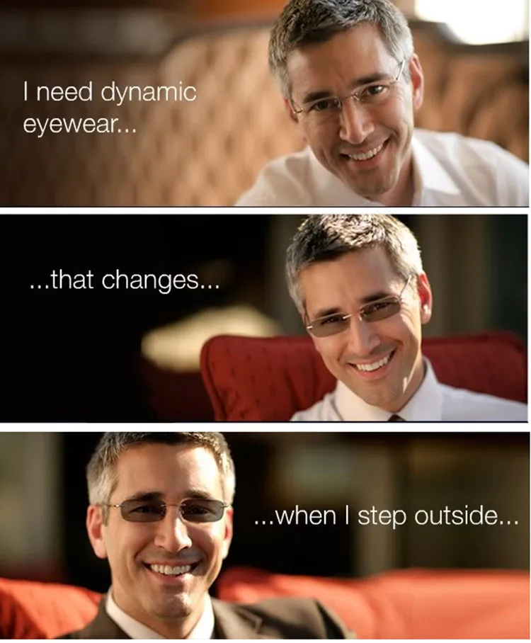 Cr39 Resin Dark Photochromic Lenses Plastic Single Vision Hmc Lens 1.56