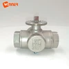 Made in china high quality 3 way 12VDC electric ball actuator valve for HVAC System