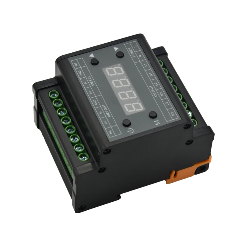 DMX302 DMX triac dimmer led brightness controller AC90-240V TRIAC 3-Output