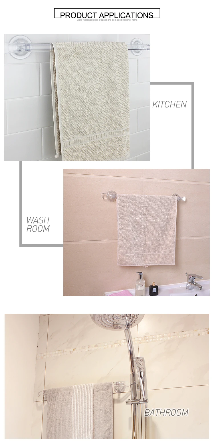 Fancy Bathroom Accessories Plastic Single Towel Hanger Holder Suction Cup Towel Bar Buy Towel Bar Towel Hanger Holder Bath Towel Hanger Holder Product On Alibaba Com