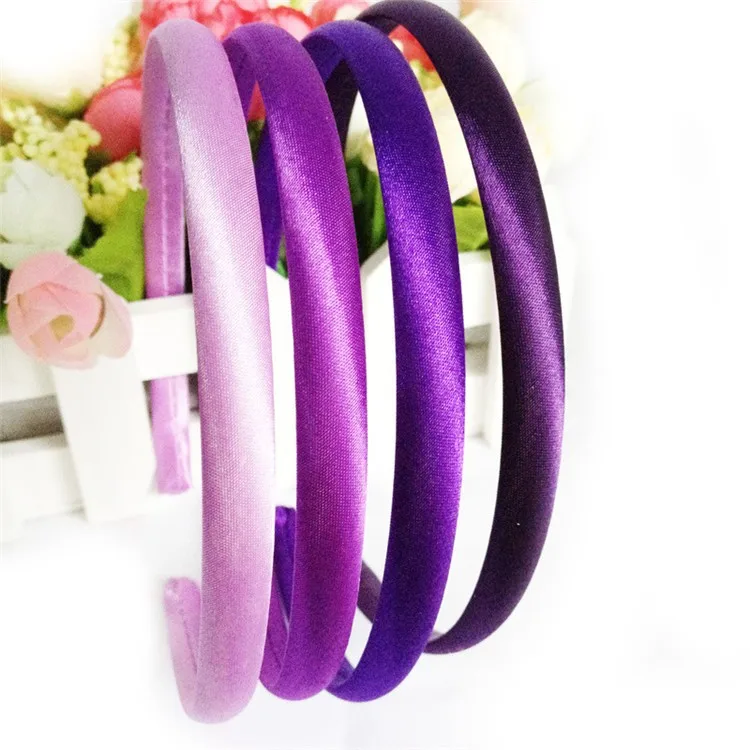 Cheap Sale Satin Covered Plastic Headbands In Bulk Buy Hard Plastic