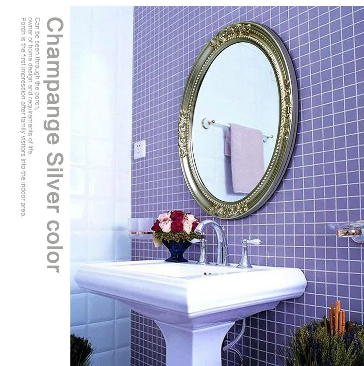 Sri Lanka Wall Mounted Large Oval Mirror Antique Decorative Mirror