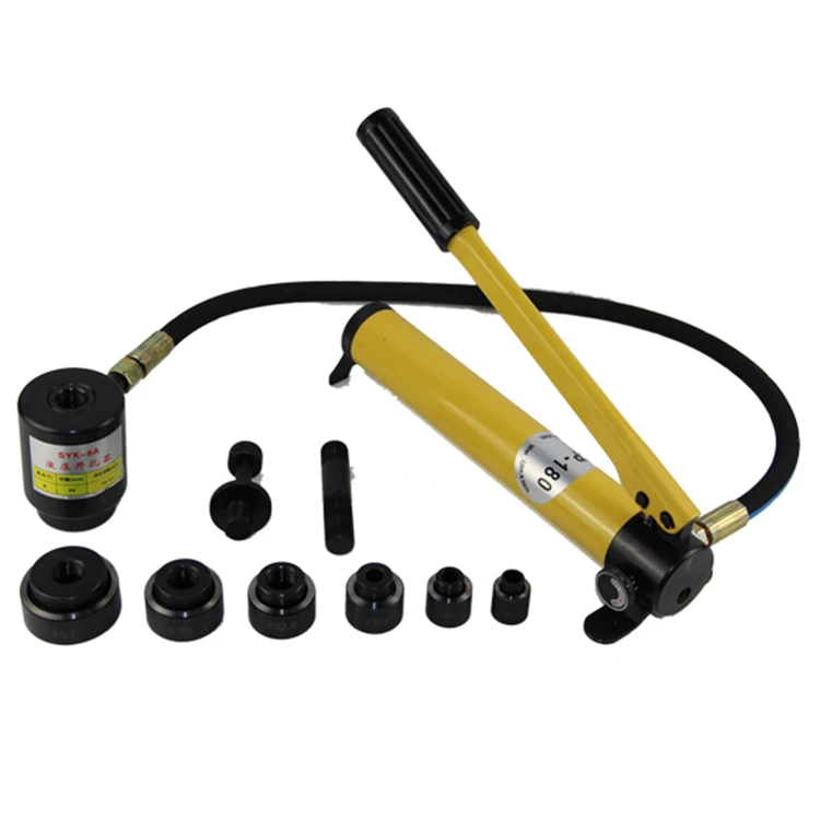 Syk8a Electric Hydraulic Hole Puncher Mini Portable Hole Puncher Easy