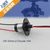 2 wire slip ring electrical induction motor swivel Capsule slip ring