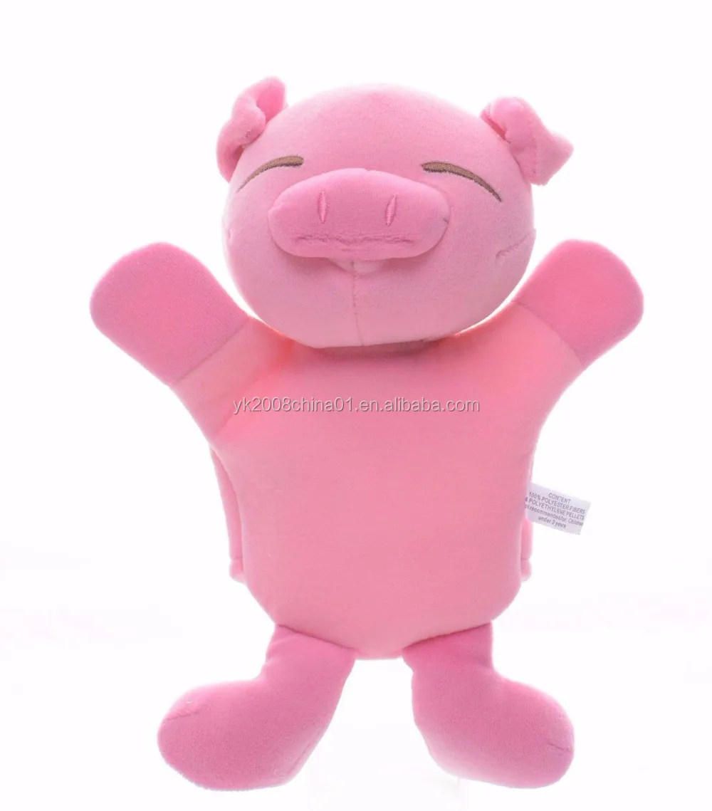 子供の漫画の動物のキャラクターぬいぐるみ豚ハンドパペット Buy ハンドパペット 豚人形 漫画のキャラクターハンドパペット Product On Alibaba Com