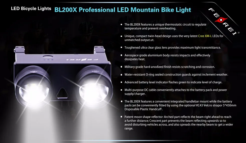 Buy Avant Guidon Intensité Led Lampe Vélo Descente Nuit Équitation Poignée Haute Bl200x Barre Lumière De K13TlJcF