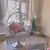 Yizhou pink cute Modern Design Living Room Furniture Acrylic Shell Hanging Bubble Chair