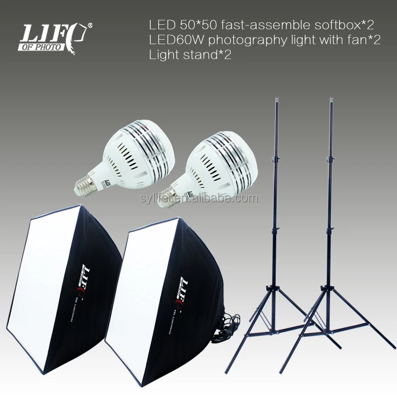 
Life of photo LFV-ET50602 LED softbox kit photographic equipment 