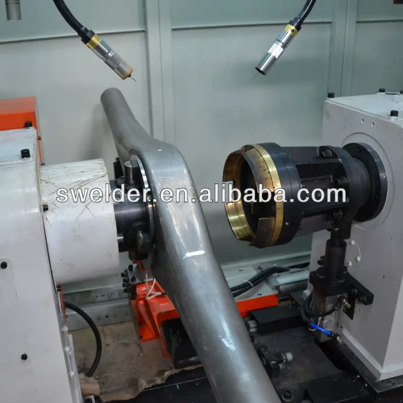 Automatic vehicle axle housing strengthening ring welding machine, View car body spot welding